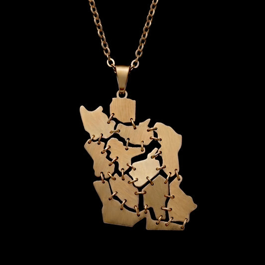 Eternal Iran Map Necklace
