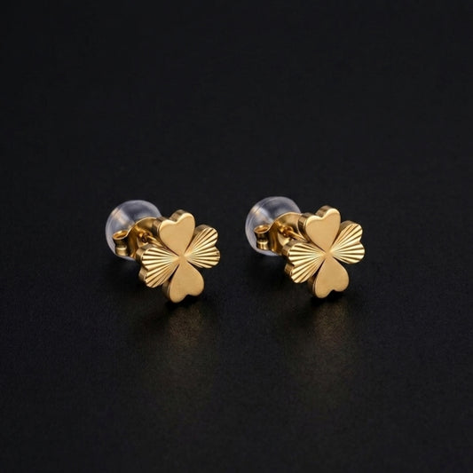 Golden Clover Earrings