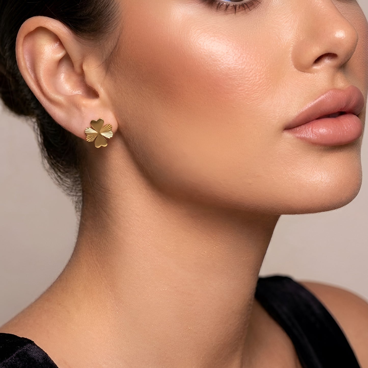 Golden Clover Earrings