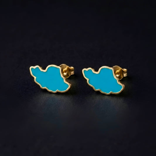 Persian Map Earrings (Turquoise)
