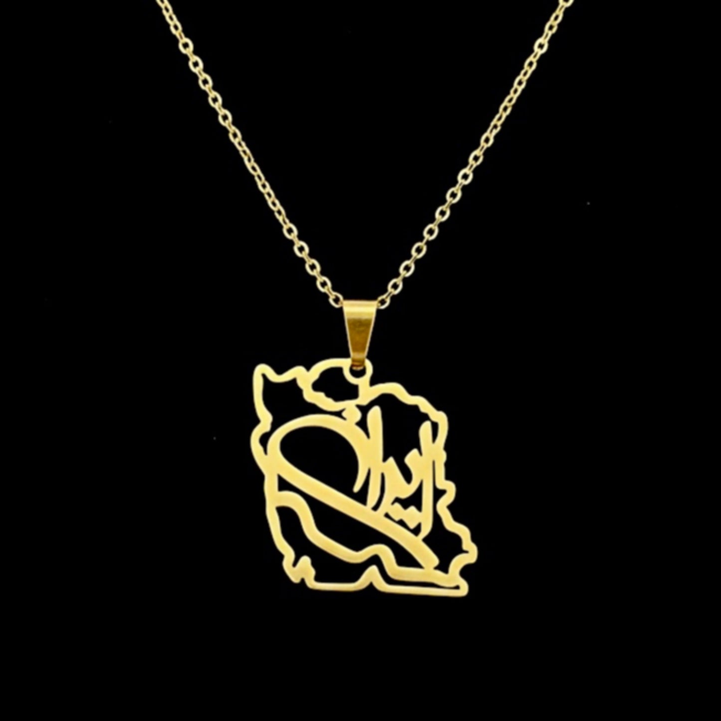 Golden Iran Map